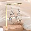 Tarnish Resistant 304 Stainless Steel Dangle Earrings EJEW-L215-47P-1