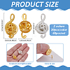 60Pcs 2 Colors Alloy Musical Note Brooches JEWB-PH01289-2