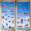 8 Sheets 8 Styles PVC Waterproof Wall Stickers DIY-WH0345-198-1