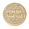 Merry Christmas Series Wax Seal Brass Stamp Head LS-AJEW-M037-01G-05-2