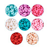 400Pcs 8 Colors Handmade Polymer Clay Beads CLAY-PJ0001-01-10