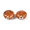 Windmill Spiral Pattern Vintage Handmade Porcelain Beads PORC-N013-19-02-2