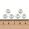 Brass Rhinestone Spacer Beads X-RB-A014-Z8mm-17S-5