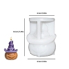 Halloween Hat Evil Pumpkin Aromatherapy Candle Silicone Mold PW-WG8B2BA-03-1