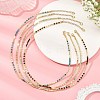 Natural Mixed Gemstone Faceted Round & Round Electroplate Synthetic Non-magnetic Hematite & Natural Pearl Beaded Necklaces NJEW-JN06549-1