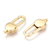 Brass Lobster Claw Clasps KK-O132-11G-2