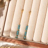 Bohemian Style Natural Apatite Beaded Tassel Dangle Earrings WG6B05D-03-2