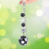 Alloy & Iron & Acrylic Bead Mobile Straps HJEW-AB00625-7