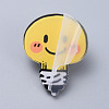 Acrylic Safety Brooches JEWB-D006-B07-2