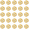 120Pcs Brass Rhinestone Beads KK-PA0001-26G-7