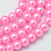 Baking Paint Glass Pearl Bead Strands X-HY-Q003-3mm-68-1