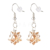 Glass Star Braided Dangle Earrings EJEW-JE04952-3