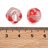 Transparent Glass Enamel Beads GLAA-P078-01A-09-3