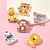 Lion/Tiger/Elephant/Monkey Zebra/Giraffe Silicone Focal Beads SIL-FS0001-19-8