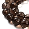 Natural Smoky Quartz Round Beads Strands G-E329-10mm-38A-4