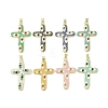 Real 18K Gold Plated Brass Enamel Pendants KK-A209-29G-1