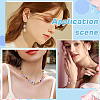 200Pcs 2 Colors Transparent Glass Beads GLAA-WR0001-16-5