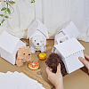 Cardboard Paper Pet Gift Packing Boxes with Window and Handles CON-WH0095-210-3