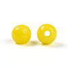 Opaque Solid Color Glass Beads GLAA-N007-4mm-A09-2