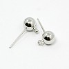 Brass Ball Post Ear Studs EC255-1