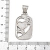 Hand Polished 304 Stainless Steel Pendants STAS-K316-05AS-3