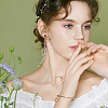 80Pcs 10 Sets Flower Glass Seed Beaded Charms FIND-SC0021-45-5