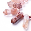 Natural Hematoid Quartz Beads Strands G-G805-G04-3