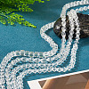 4 Strands 4 Styles Transparent Glass Bead Strands GLAA-TADJ0001-01B-4