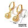 Fashionable Copper Inlaid Zircon Hoop Earrings UQ9075-3-1