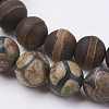 Natural Agate Beads Strands G-G039-10mm-M-3