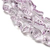 Baking Paint Transparent Glass Beads Strands X1-DGLA-A07-T8mm-KD03-3