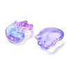 30Pcs 6 Colors Transparent Spray Painted Glass Pendants GLAA-FS0001-28-4