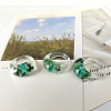 Resin Dried Flower Finger Rings for Women FS-WGEA7C0-01-2