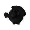 Plant Black Alloy Brooches JEWB-C032-07A-EB-2