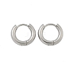 Tarnish Resistant 304 Stainless Steel Huggie Hoop Earrings EJEW-F111B-13mm-P-2