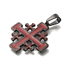 304 Stainless Steel Enamel  Pendants STAS-C105-10EB-2