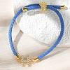 Adjustable Nylon Cord Bracelets X-BJEW-C096-01G-08-1