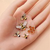 10Pcs 5 Styles Alloy Enamel Pendants ENAM-YW0003-41-4