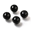 (Defective Closeout Sale: Damaged Hole Edge) Natural Black Onyx(Dyed & Heated) Beads G-XCP0001-22-1