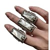 Alloy Acrylic Cuff Open Rings WG8CAE0-01-5