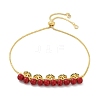 Brass Micro Pave Cubic Zirconia Slider Bracelets BJEW-Z126-01G-4