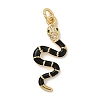Brass Micro Pave Cubic Zirconia Pendants LS-KK-H494-01G-01-1