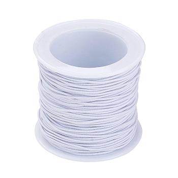 Elastic Cord, White, 1mm, about 22.96 yards(21m)/roll