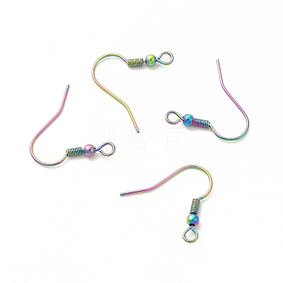 Ion Plating(IP) 304 Stainless Steel Earring Hooks STAS-F075-41MC-1