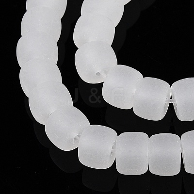 Imitation Jade Glass Beads Strands GLAA-N002-8mm-01-1