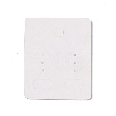 Rectangle Paper Earring Display Card with Hanging Hole CDIS-C004-01F-1