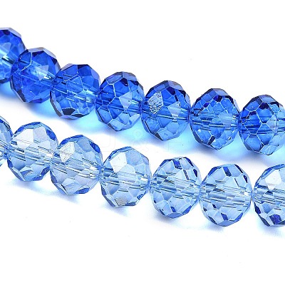 Transparent Painted Glass Beads Strands X1-DGLA-A034-T8mm-A01-1