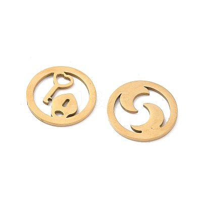 201 Stainless Steel Pendants LS-STAS-H246-02G-1