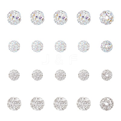 Pave Disco Ball Beads RB-AR0001-03-1