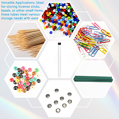 Transparent PC Plastic Bead Storage Tubes AJEW-WH0673-21C-1